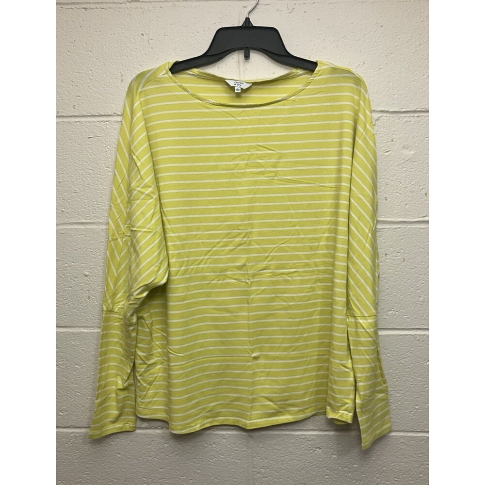 Crown & Ivy Striped Dolman Sleeve Casual Slouchy Top Women’s Size L